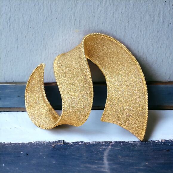 Golden Ribbon Brooch for Women, Gold Jewelry Pin,  by Park Lane - Picture 3 of 10